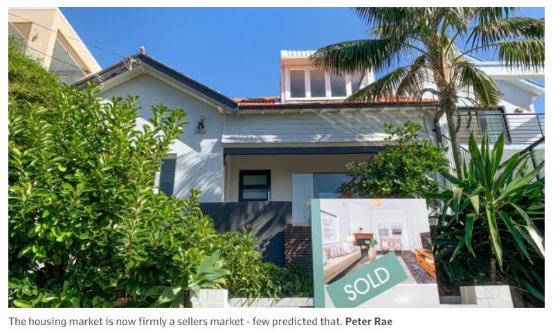 Housing Market Now A Sellers Market - A few Predicted That Sydney Financial Advice Business